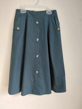 Forest Green Midi Skirt